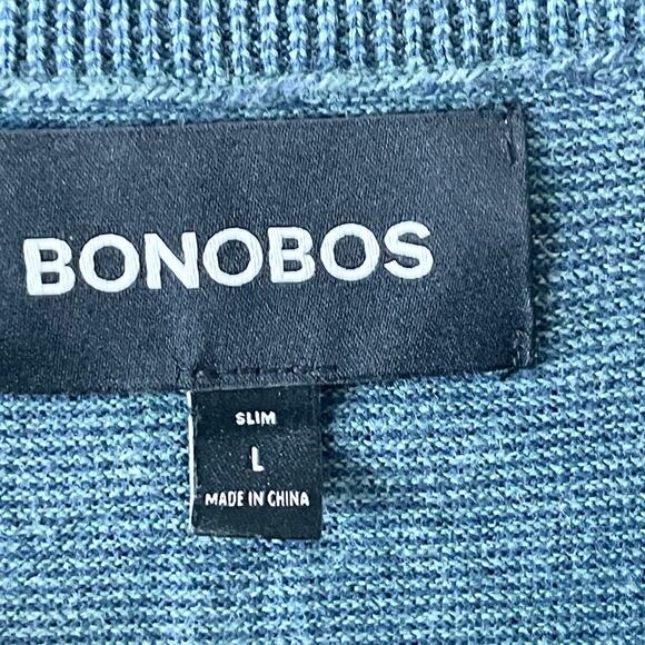 Bonobos Henly Long Sleeve Lightweight Sweater Men’s size L Green - Picture 4 of 7